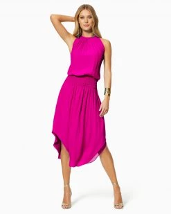Ramy Brook Shop All Audrey Smocked Midi Dress