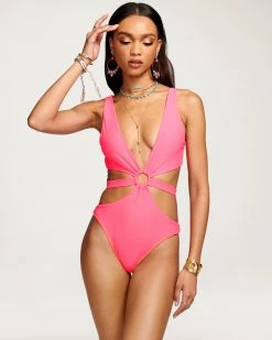Ramy Brook New Swim Lexi Cut Out One Piece Swimsuit
