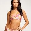 Ramy Brook Printed Faye Bandeau Bikini Top