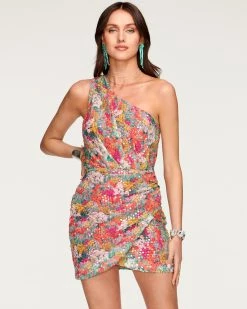Ramy Brook Sequin Linda One-Shoulder Mini Dress