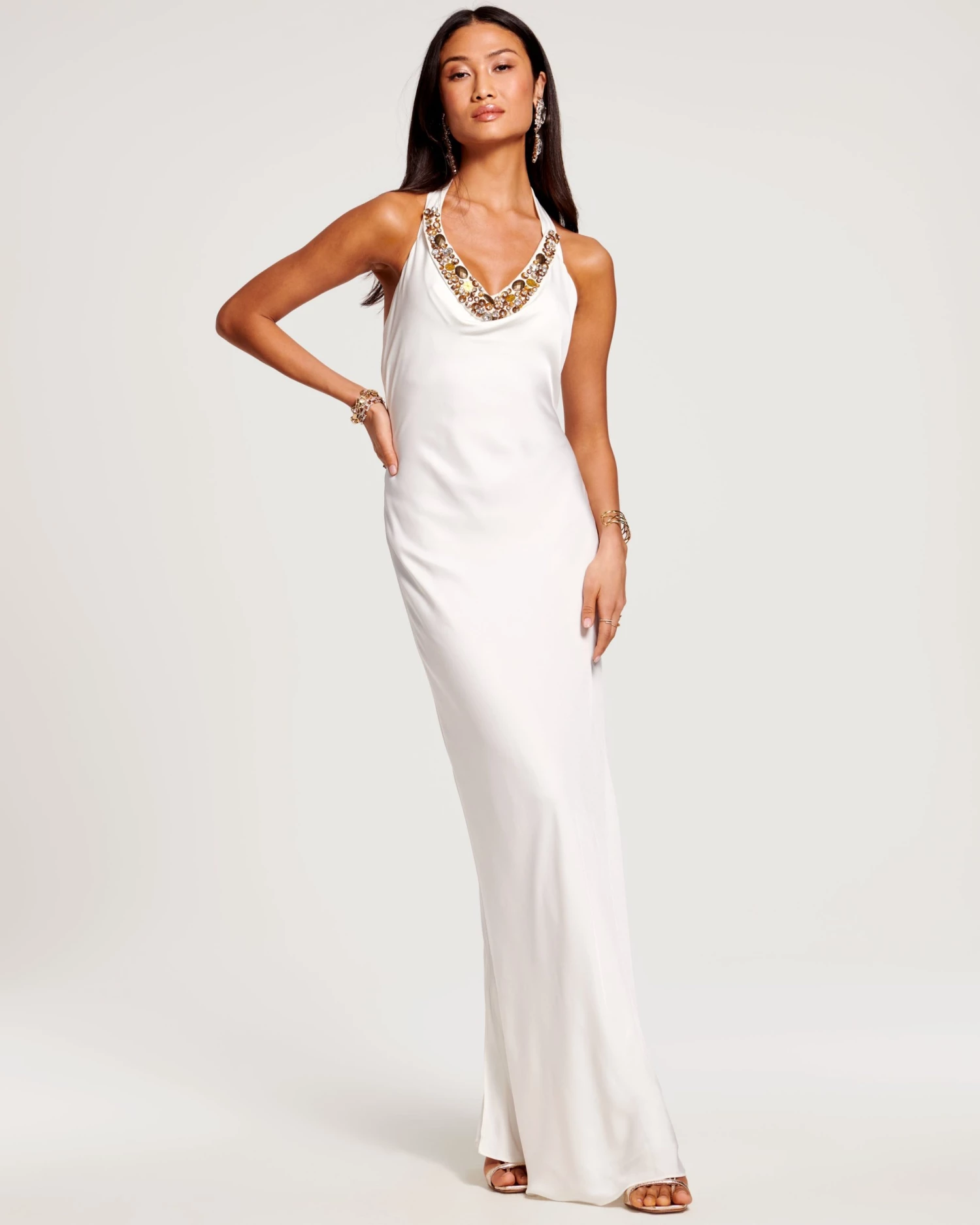 Ramy Brook All New Arrivals Sonny Halter Maxi Dress