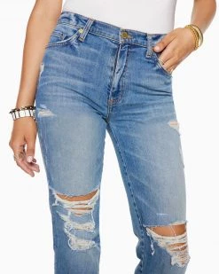 Ramy Brook Shop All Adriana High-Rise Ripped Jean