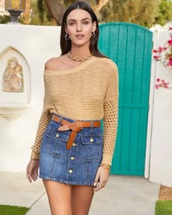 Ramy Brook Kendall Denim Mini Skirt All New Arrivals