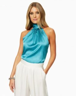 Ramy Brook Lori High Neck Tank Top