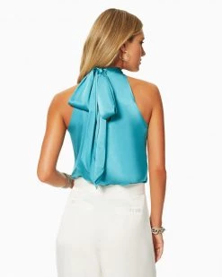 Ramy Brook Lori High Neck Tank Top