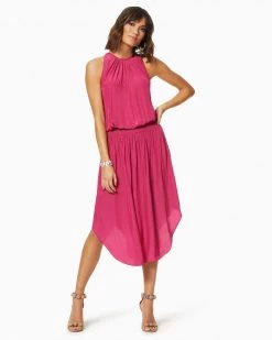 Ramy Brook Shop All Audrey Smocked Midi Dress