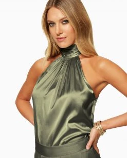 Ramy Brook Lori High Neck Tank Top