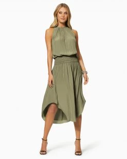 Ramy Brook Shop All Audrey Smocked Midi Dress