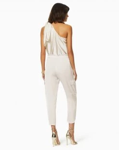 Ramy Brook Shop All Satin Pocket Allyn Paper Bag Waist Pant