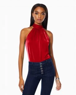 Ramy Brook Lori High Neck Tank Top