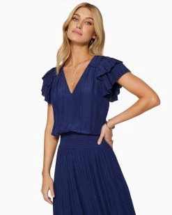 Ramy Brook Ali Short Sleeve Midi Dress Shop All