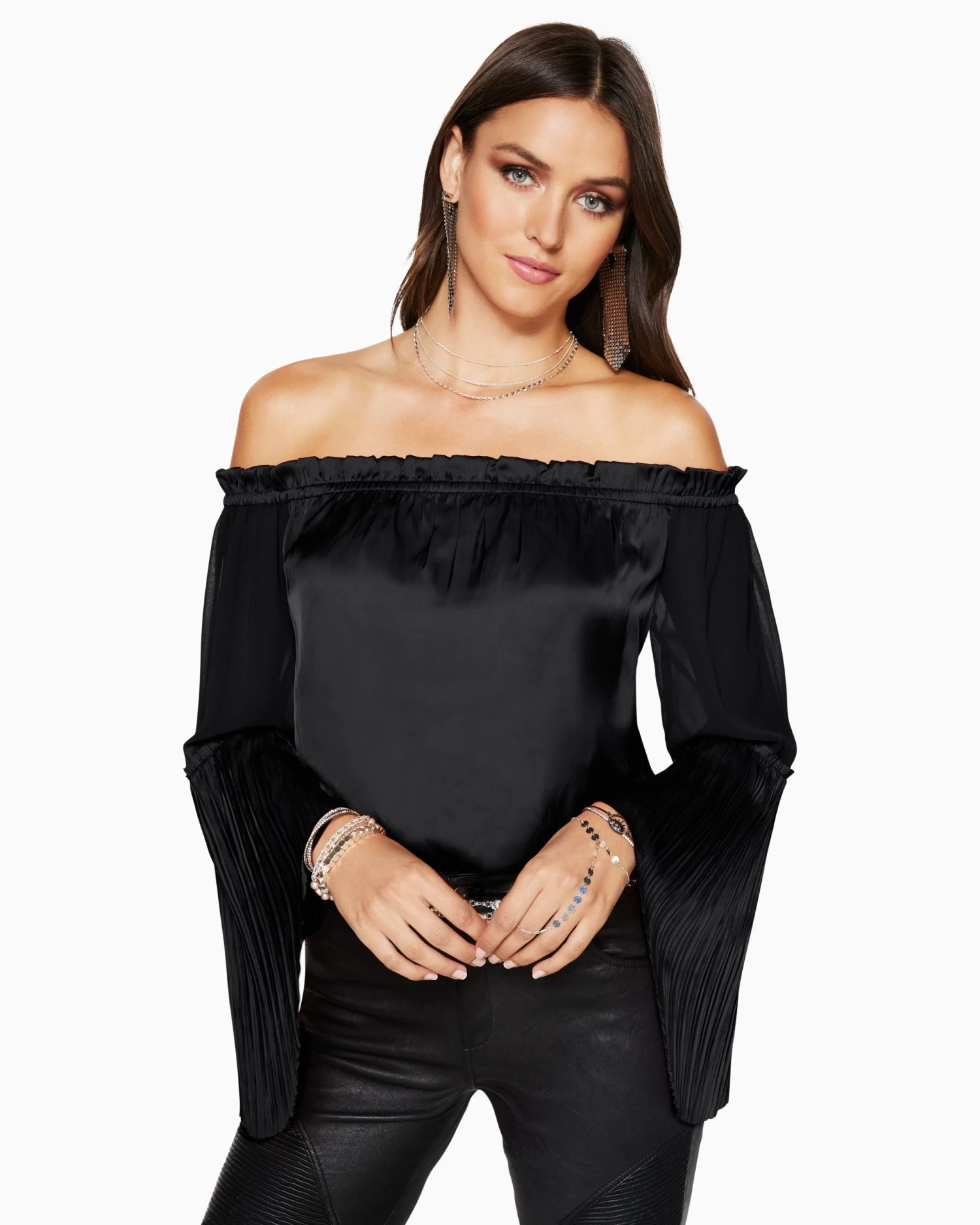 Ramy Brook Coralie Flare Sleeve Blouse