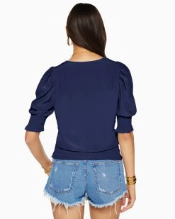 Ramy Brook Shop All Flora Puff Sleeve Top