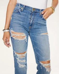 Ramy Brook Shop All Adriana High-Rise Ripped Jean