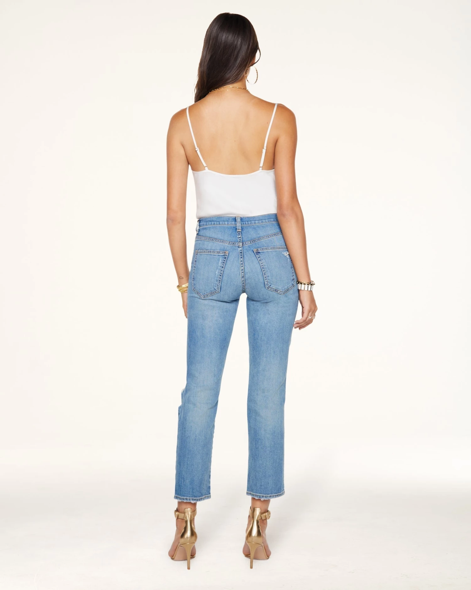 Ramy Brook Shop All Adriana High-Rise Ripped Jean