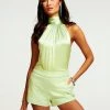 Ramy Brook Lori High Neck Tank Top