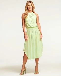 Ramy Brook Audrey Smocked Midi Dress All New Arrivals