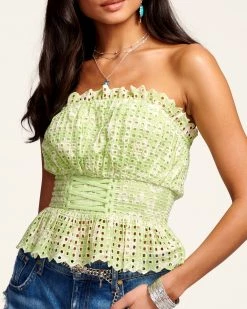 Ramy Brook Printed Diego Strapless Top All New Arrivals