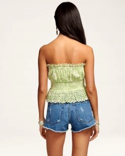 Ramy Brook Printed Diego Strapless Top All New Arrivals