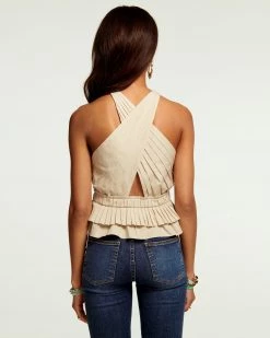 Ramy Brook All New Arrivals Grace Cutout Halter Tank Top