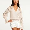 Ramy Brook Aurelie Lace Long Sleeve Blouse