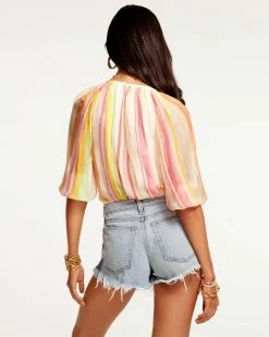 Ramy Brook Printed Randi Puff Sleeve Top 7 Ramy Brook Printed Randi Puff Sleeve Top