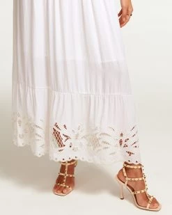 Ramy Brook All New Arrivals Barb Lace V-Neck Maxi Dress