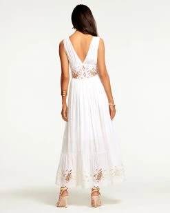 Ramy Brook All New Arrivals Barb Lace V-Neck Maxi Dress