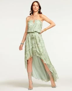 Ramy Brook Printed Neve Strapless Maxi Dress All New Arrivals