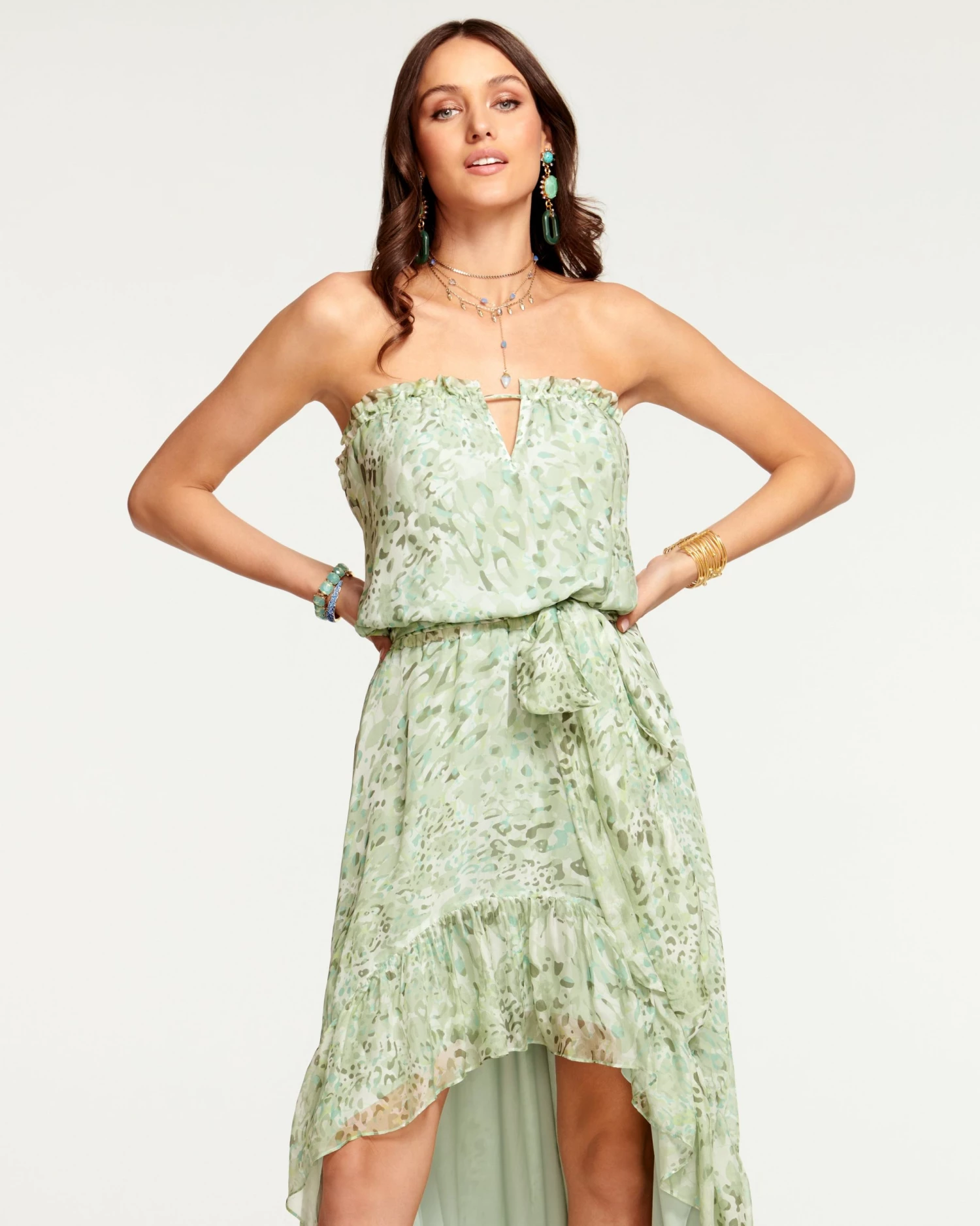 Ramy Brook Printed Neve Strapless Maxi Dress All New Arrivals