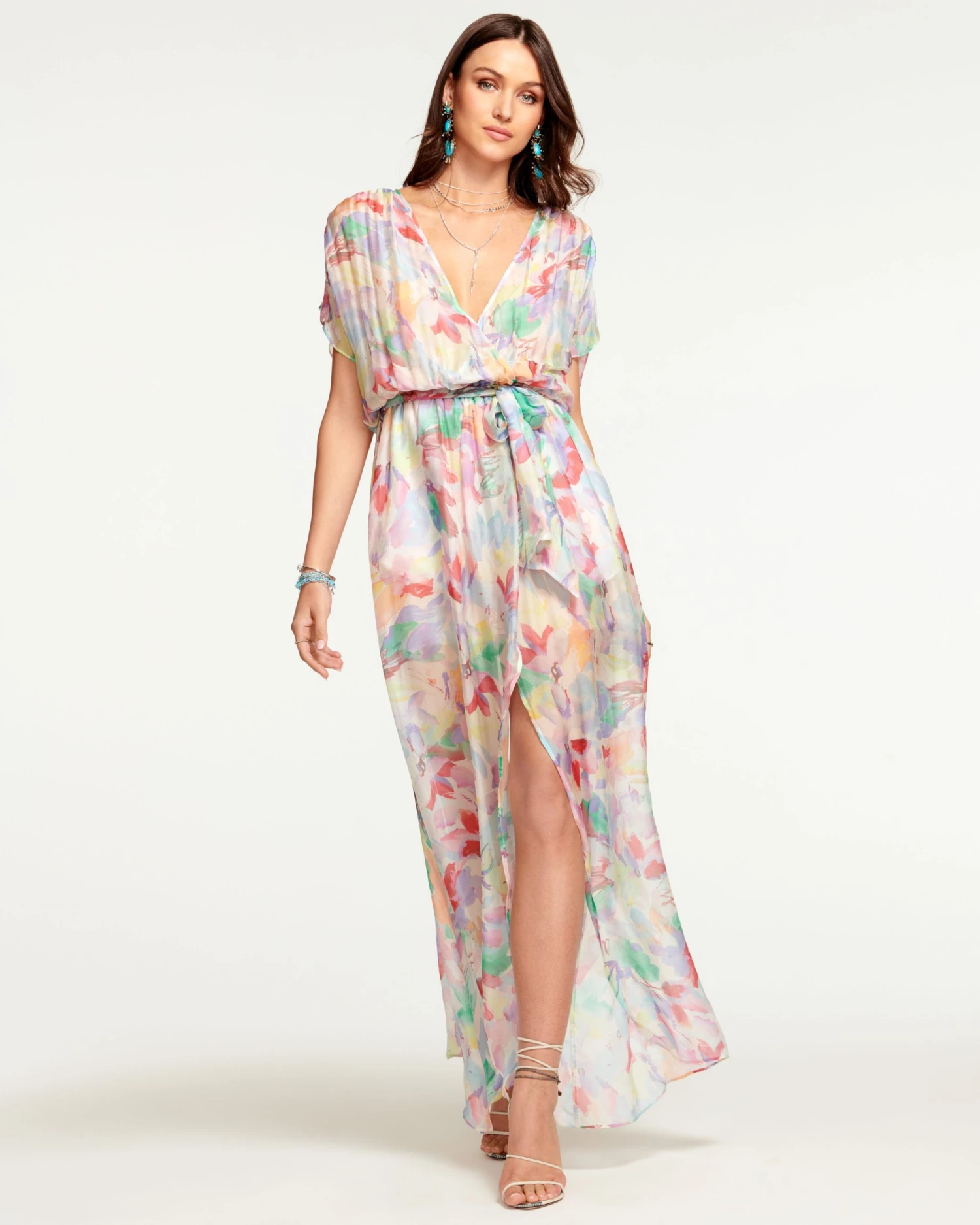 Ramy Brook Printed Marion Short Sleeve Maxi Dress 4 Ramy Brook Printed Marion Short Sleeve Maxi Dress