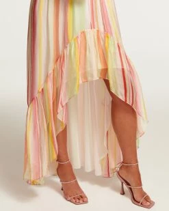 Ramy Brook All New Arrivals Printed Trudy High-Low Maxi Dress
