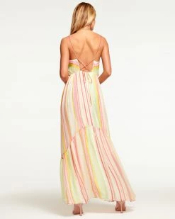 Ramy Brook All New Arrivals Printed Trudy High-Low Maxi Dress