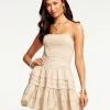 Ramy Brook All New Arrivals Oliver Strapless Tiered Mini Dress