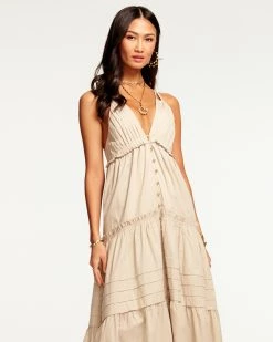 Ramy Brook Hester Tiered V-Neck Maxi Dress