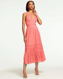 Ramy Brook Lulu V-Neck Midi Dress