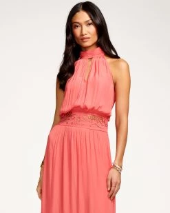 Ramy Brook Annette Halter Midi Dress