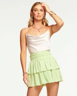 Ramy Brook All New Arrivals Jane Tiered Mini Skirt