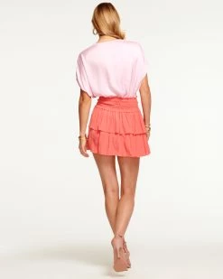 Ramy Brook All New Arrivals Jane Tiered Mini Skirt