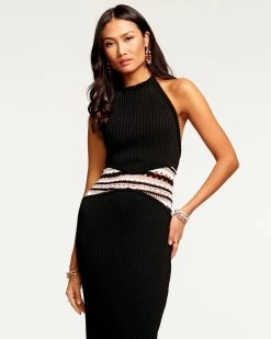 Ramy Brook All New Arrivals Theo Knit Halter Midi Dress