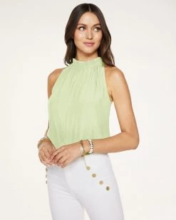 Ramy Brook All New Arrivals Gabby High Neck Tank Top