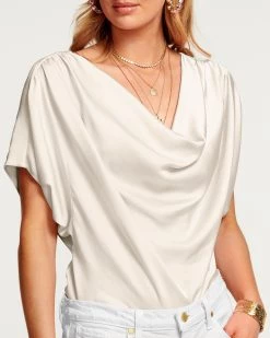 Ramy Brook All New Arrivals Dorothy Cowl Neck Top