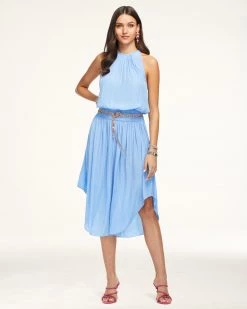 Ramy Brook Audrey Smocked Midi Dress