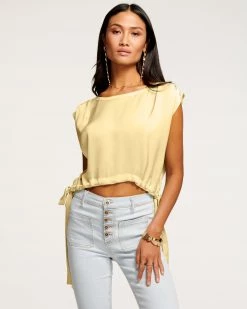 Ramy Brook Sales 7 Ramy Brook Tops & Shorts Peggy Cinched Waist Top