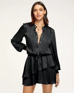 Ramy Brook Alexander Puff Sleeve Mini Dress