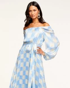 Ramy Brook Sales 29 Ramy Brook Printed Aviette Off-The-Shoulder Maxi Dress