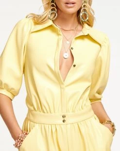 Ramy Brook Sale Frederick Puff Sleeve Romper