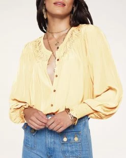 Ramy Brook Isla Puff Sleeve Blouse Sale