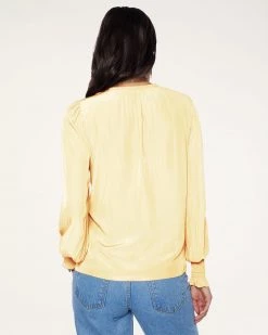 Ramy Brook Isla Puff Sleeve Blouse Sale
