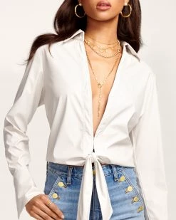 Ramy Brook Wylder Front Tie Top Shop All